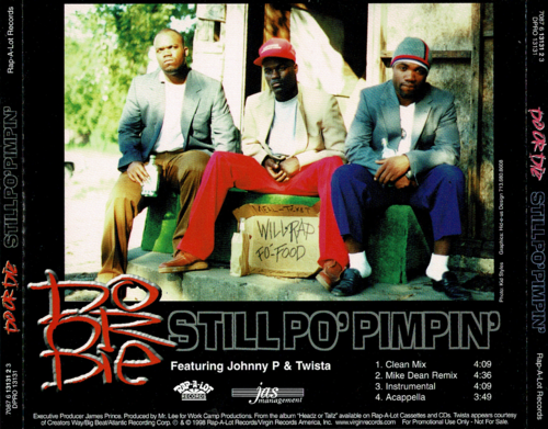 DO OR DIE "STILL PO' PIMPIN'" (USED CD-SINGLE)